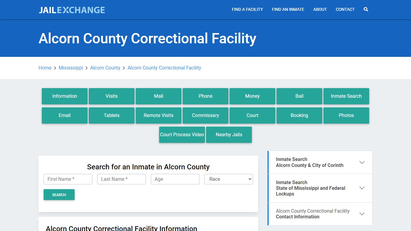 Alcorn County Correctional Facility - Jail Exchange